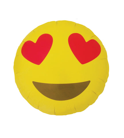 Love Eyes Emoji Balloon