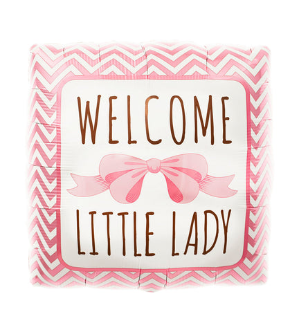 Welcome Little Lady Balloon
