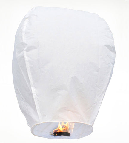 Sky Lanterns 5 Pack - White