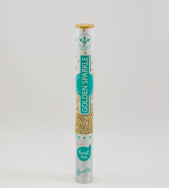 Golden metallic confetti