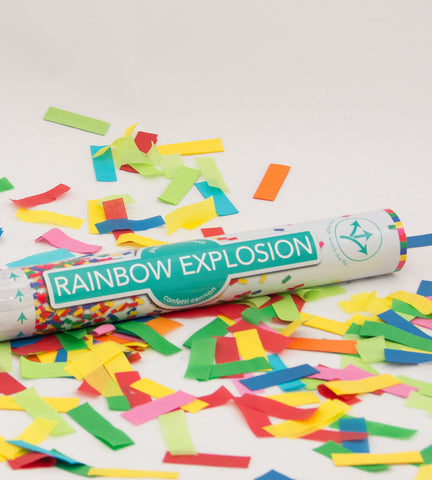 Colourful Paper Confetti Cannon