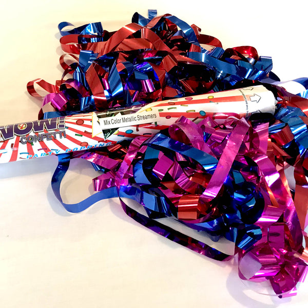 Metallic Rainbow Streamer Cannon 60cm