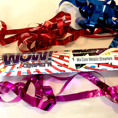 Metallic Rainbow Streamer Cannon 60cm