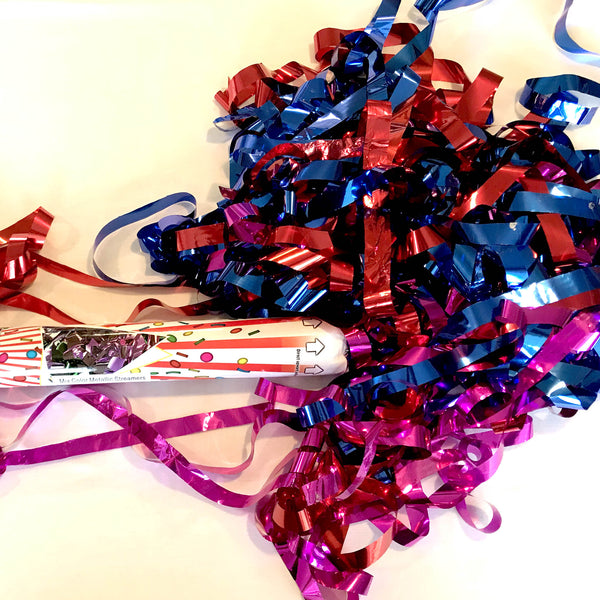 Metallic Rainbow Streamer Cannon 60cm
